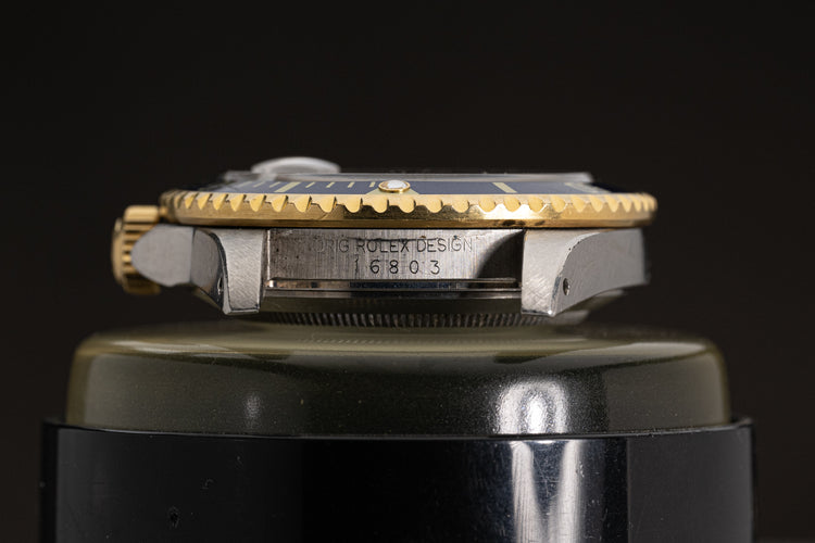 1984 Rolex 16803 18k/ST Tropical Gold Dust Blue Dial Submariner