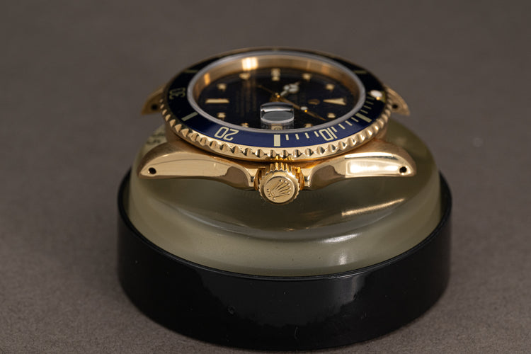 1981 Rolex 16808 18K Submariner Blue Dial with Box