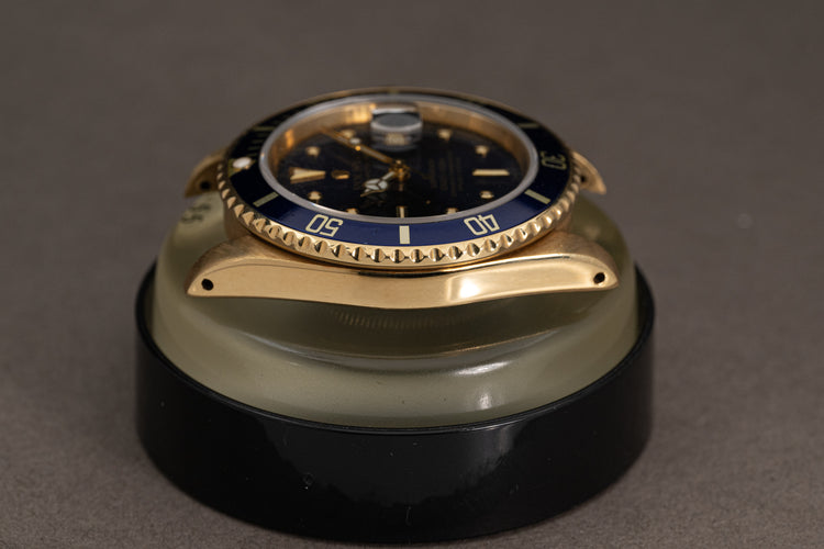 1981 Rolex 16808 18K Submariner Blue Dial with Box