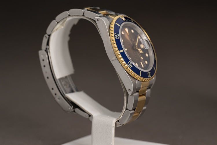 1984 Rolex 16803 18k/ST Tropical Gold Dust Blue Dial Submariner