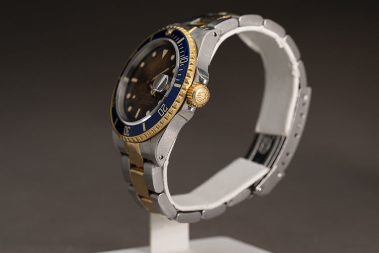 1984 Rolex 16803 18k/ST Tropical Gold Dust Blue Dial Submariner