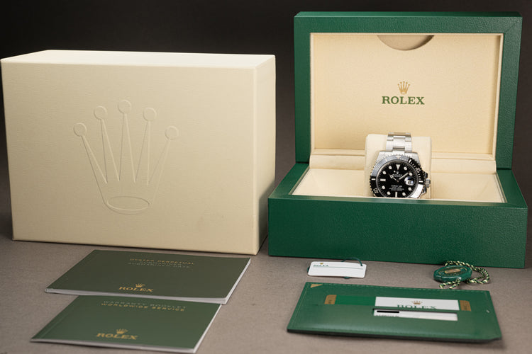 Unworn 2019 Rolex 116610LN Ceramic Bezel "Schlumberger" Submariner Fully Stickered Full Set