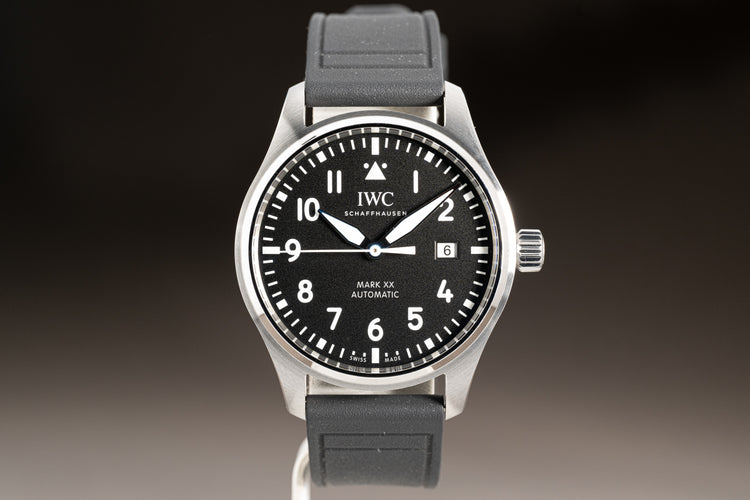 2022 IWC Pilot Watch Automatic Mark XX w/ Box, Warranty Card Extra Strap & Booklets
