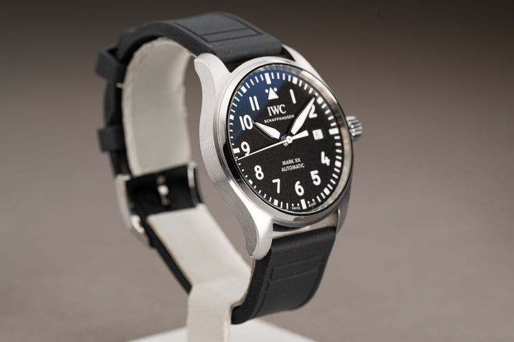 2022 IWC Pilot Watch Automatic Mark XX w/ Box, Warranty Card Extra Strap & Booklets