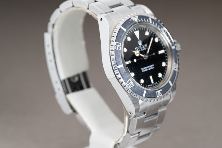 Rolex Submariner 5513 w/ Service Case, Creamy Tritium Hands, Faded Bezel Insert