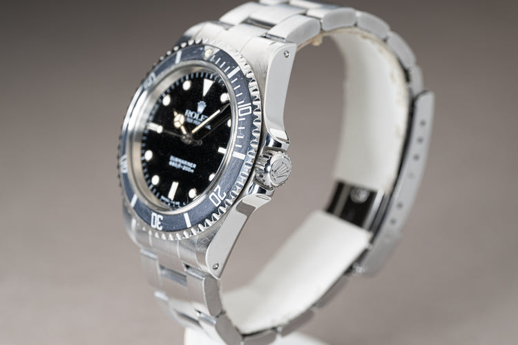 Rolex Submariner 5513 w/ Service Case, Creamy Tritium Hands, Faded Bezel Insert