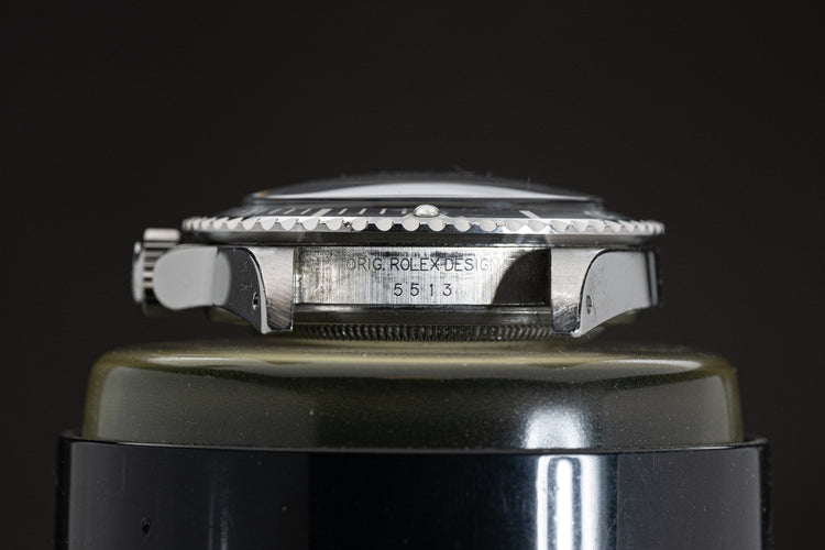 Rolex Submariner 5513 w/ Service Case, Creamy Tritium Hands, Faded Bezel Insert