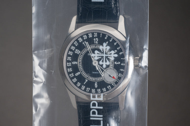 2017 Patek Philippe Calatrava Tiffany & Co stamped Model 6006G-001 Sealed in Patek Service Box and Papers