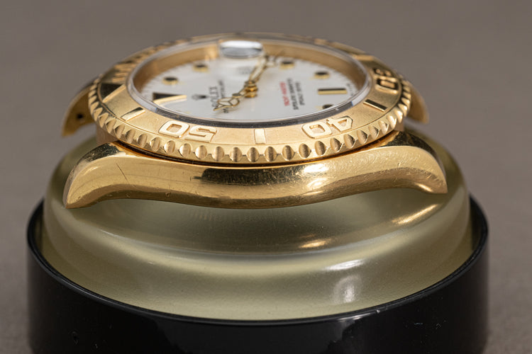 1997 Rolex 18K Yellow Gold Yacht-Master White Dial & Tritium hands