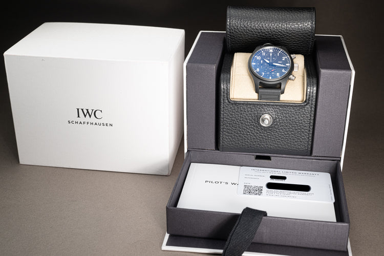 2023 IWC Pilot's Watch IW389401 Chronograph 41 Box, Warranty Card & Booklets