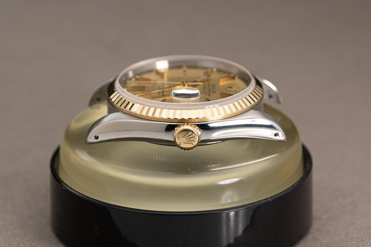 1991 Rolex 18k/ST Datejust Computer Dial Jubilee Bracelet Rolex Service Card