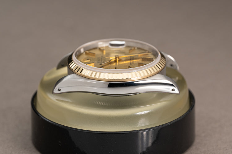 1991 Rolex 18k/ST Datejust Computer Dial Jubilee Bracelet Rolex Service Card