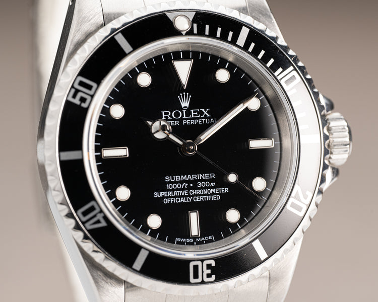 1990 Rolex 14060 Submariner 4 Liner