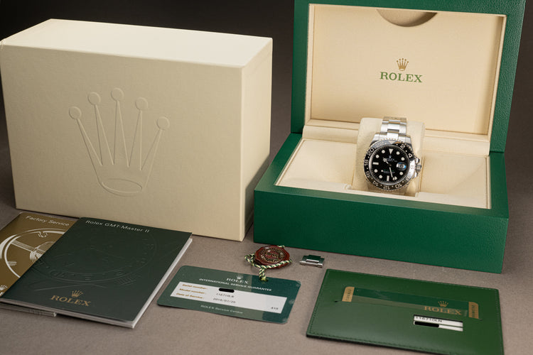 2010 Rolex GMT Master II 116710LN Full Set & Service Papers