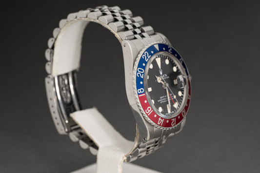 1978 Rolex GMT Master 1675 Jubilee Bracelet w/ Rolex Service Card & Papers