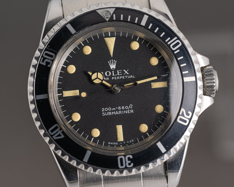 1967 Rolex Submariner 5513 Meters 1st Dial Creamy lume & hands Service papers