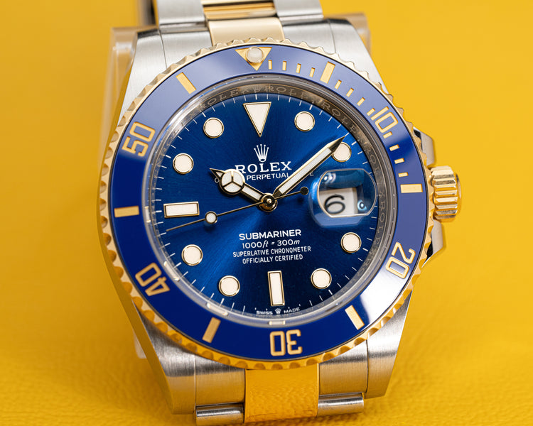 2021 Rolex Blue Dial Submariner 18k/St Model 126613LB Box, Card, Booklets & Hangtags