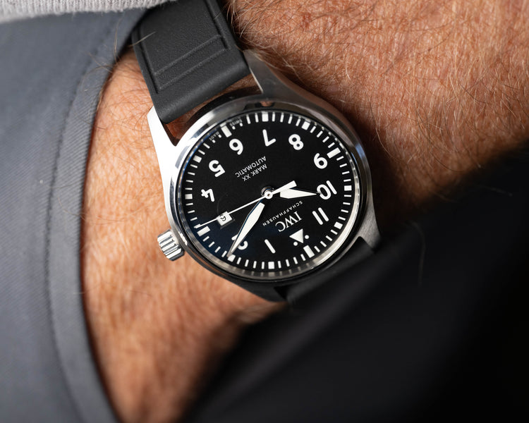 2022 IWC Pilot Watch Automatic Mark XX w/ Box, Warranty Card Extra Strap & Booklets