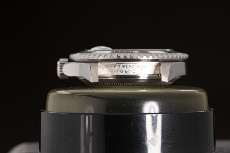 2009 Rolex Faded Green Bezel Submariner 16610T