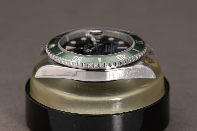 2009 Rolex Faded Green Bezel Submariner 16610T