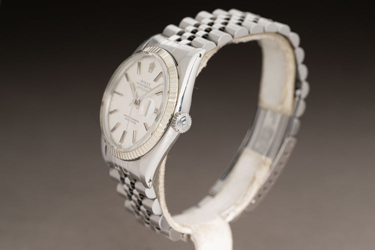 1979 Rolex 16014 St/St Silver Linen Dial w/ Jubilee Bracelet