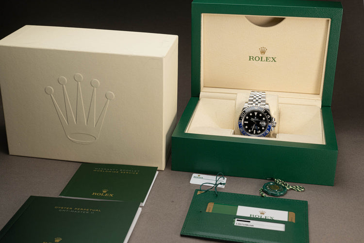 2019 Rolex GMT Master II 126710BLNR "Batgirl" w/ Box, Booklets, Warranty Card, Hangtags