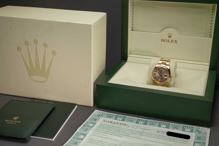 2001 Rolex 118205 18k YG Day-Date with Box, Papers & Booklet