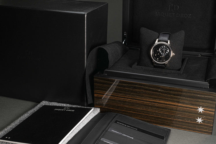 Jaquet Droz Date Astrale Zodiac Libra 18k WG Box & Papers 8/8