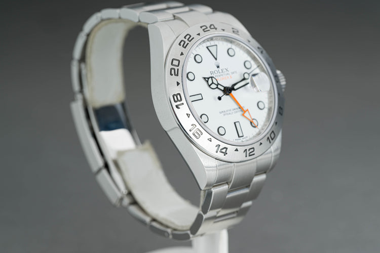 2011 Rolex 216570 White Dial Explorer II 42mm Box, Card, Booklet & Hangtag