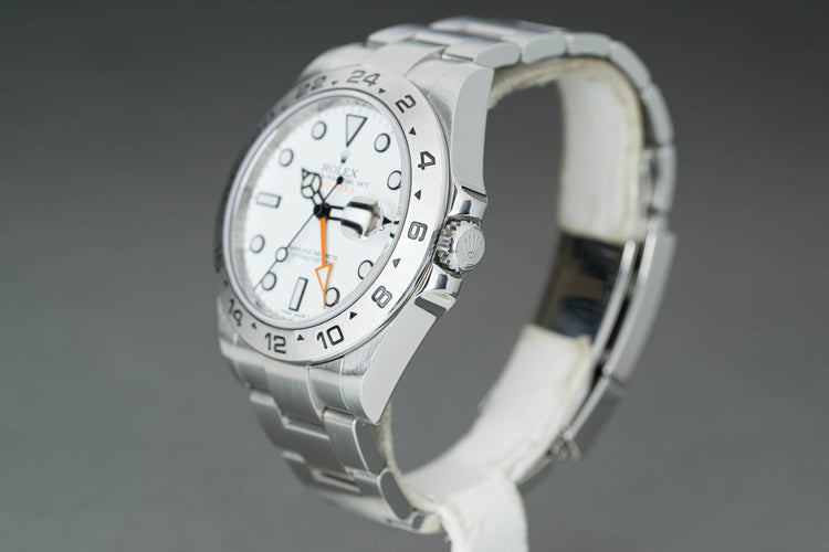 2011 Rolex 216570 White Dial Explorer II 42mm Box, Card, Booklet & Hangtag