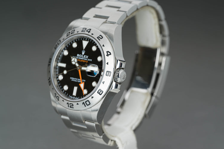 2021 Rolex 226570 Black Dial Explorer II 42mm Box, Card, Booklets & Hangtag