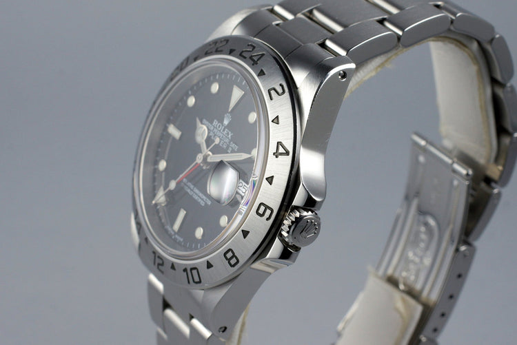 1999 Rolex Explorer II 16570 Black Dial with RSC Papers