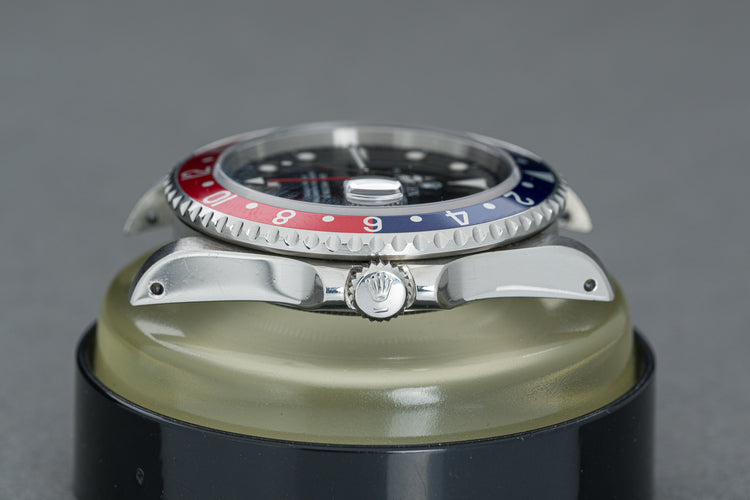 1991 Rolex 16710 GMT Master II Pepsi bezel Insert Oyster Bracelet