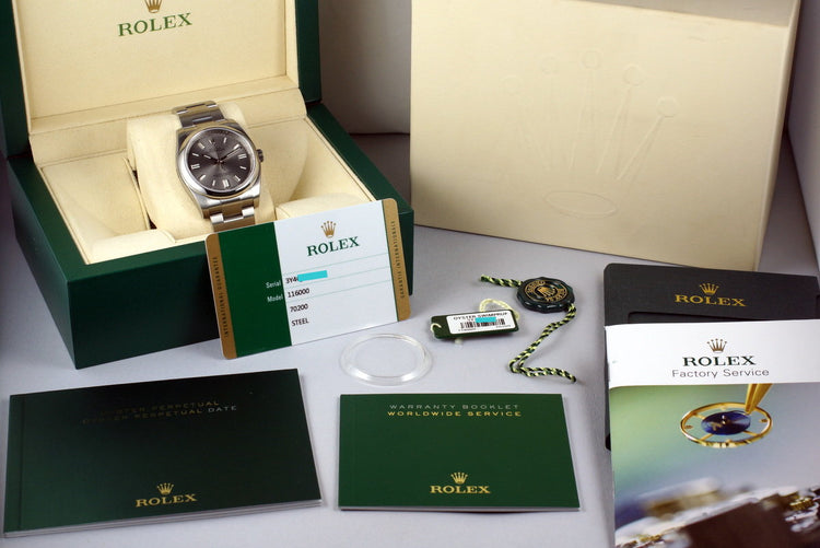 2016 Rolex Oyster Perpetual 116000 Domino’s Pizza with Box and Papers