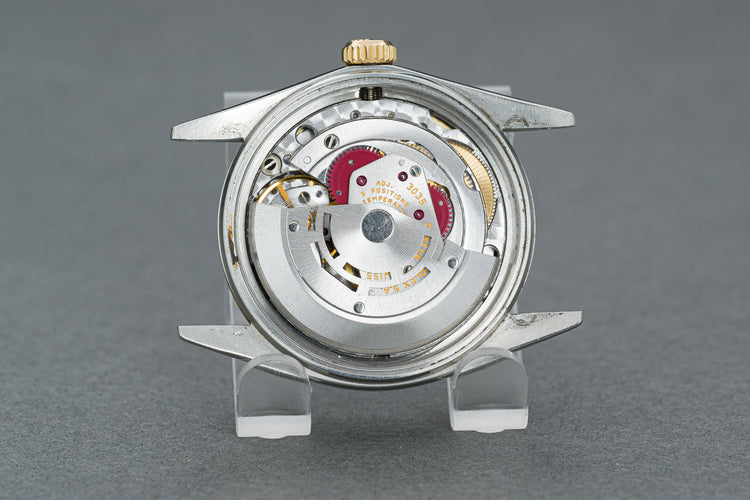 1986 Rolex 16013 Datejust 18k/St Black Dial Jubilee band Box, Papers Booklets & Tag