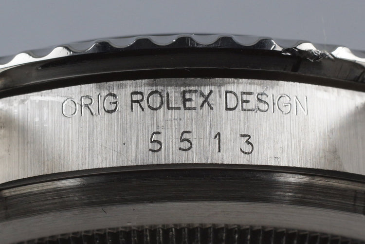 1984 Rolex Submariner 5513 Mark V Maxi Dial with Box and Papers