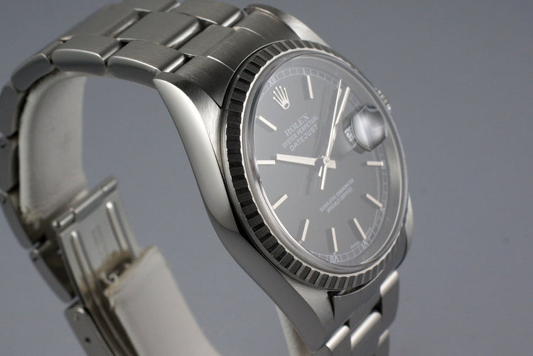 2001 Rolex DateJust 16220 Black Dial