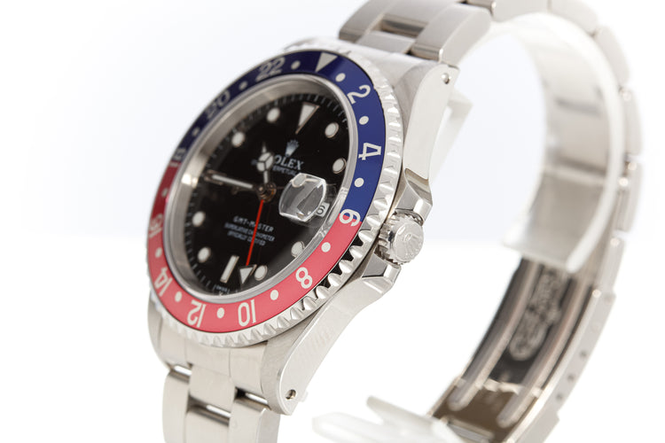 1997 Rolex GMT Master 16700 Pepsi with Swiss Only Dial