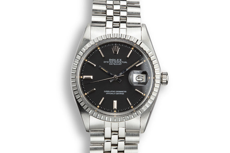 1973 Rolex DateJust 1601 Black Dial