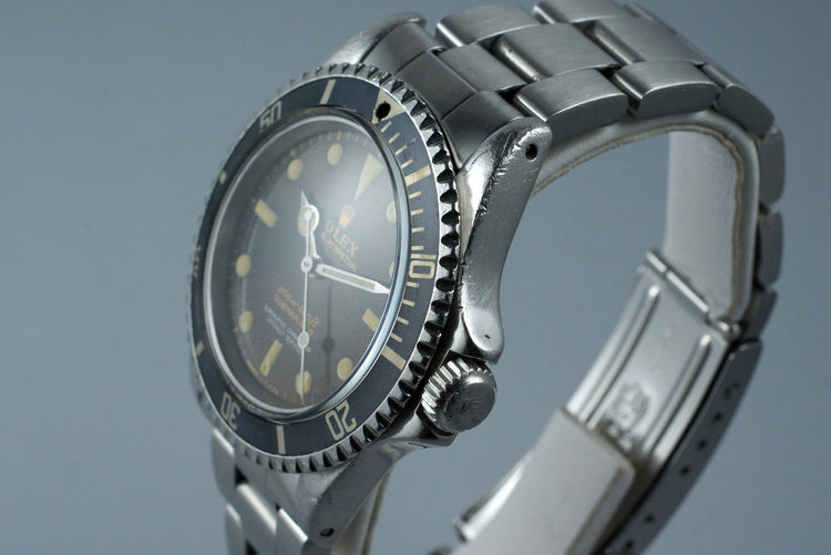 1965 Rolex Submariner 5512 with Tropical Glossy Gilt 4 Line Dial