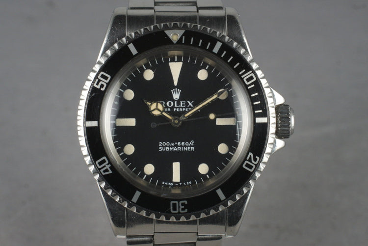 1967 Rolex Submariner 5513 Meters First