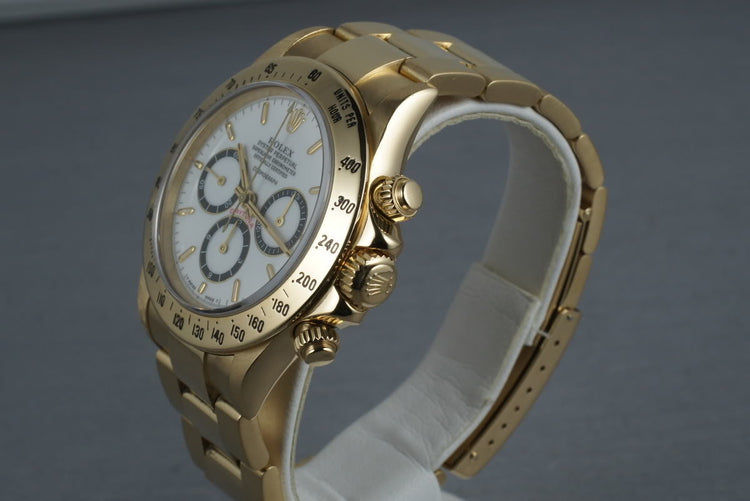 Rolex 18K Zenith Daytona 16528 with Porcelain Dial