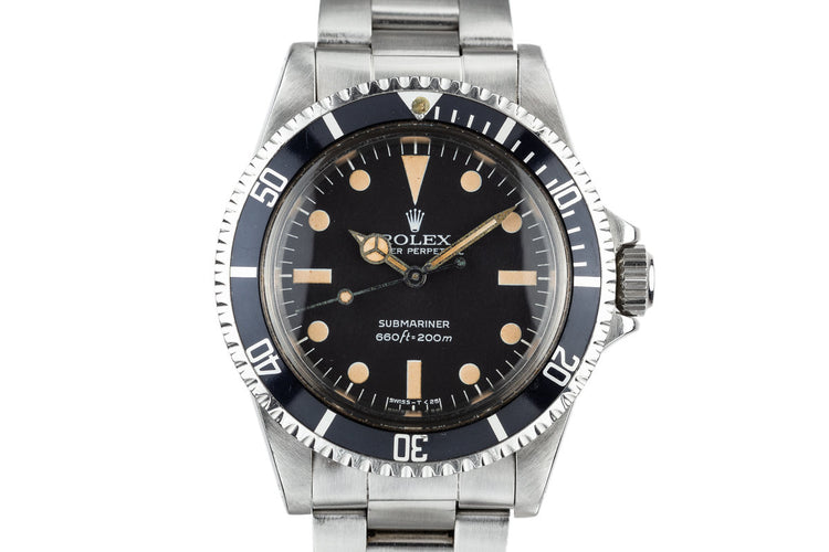 1977 Rolex Submariner 5513 Mark 2 Maxi Dial