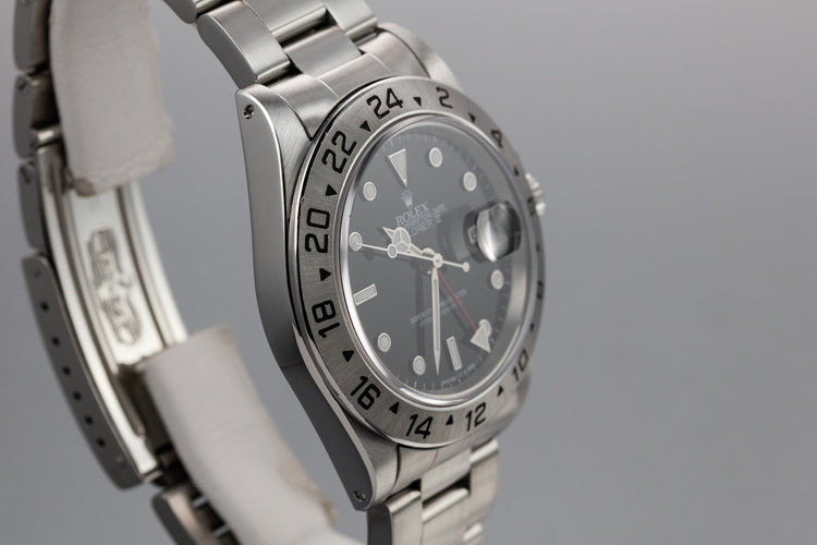 1991 Rolex Explorer II 16570 Black Dial with Box, Papers, and Service Papers