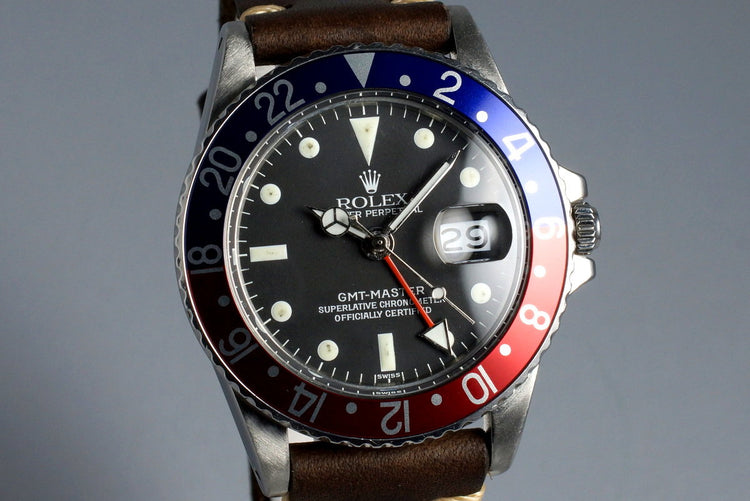1979 Rolex GMT 1675 Service Dial