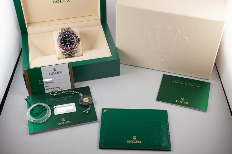 2018 Rolex Ceramic GMT-Master II 126710BLRO with Box and Papers