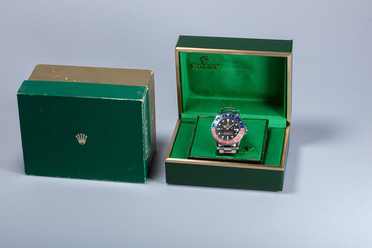 1972 Unpolished Vintage Rolex GMT-Master MKII 1675 with Box