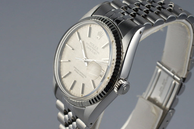 1978 Rolex DateJust 16014 Silver Linen Dial