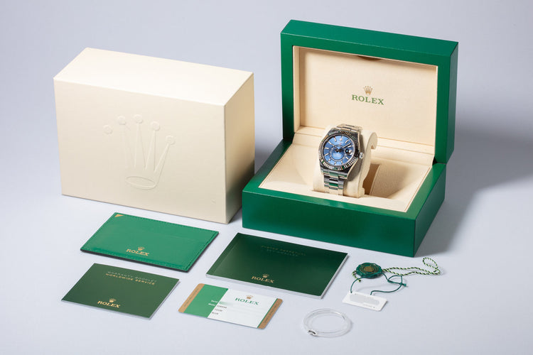 2019 Rolex Sky-Dweller 326934 Blue Dial with Box and Papers