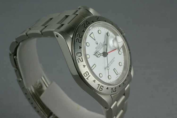 Rolex Explorer II 16570 White Dial